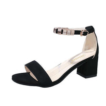 Load image into Gallery viewer, 2019 HOT  Metal String Bead Summer Women Pumps Sandals Open Toe Women&#39;s Square High Heels Shoes Korean Style Gladiator